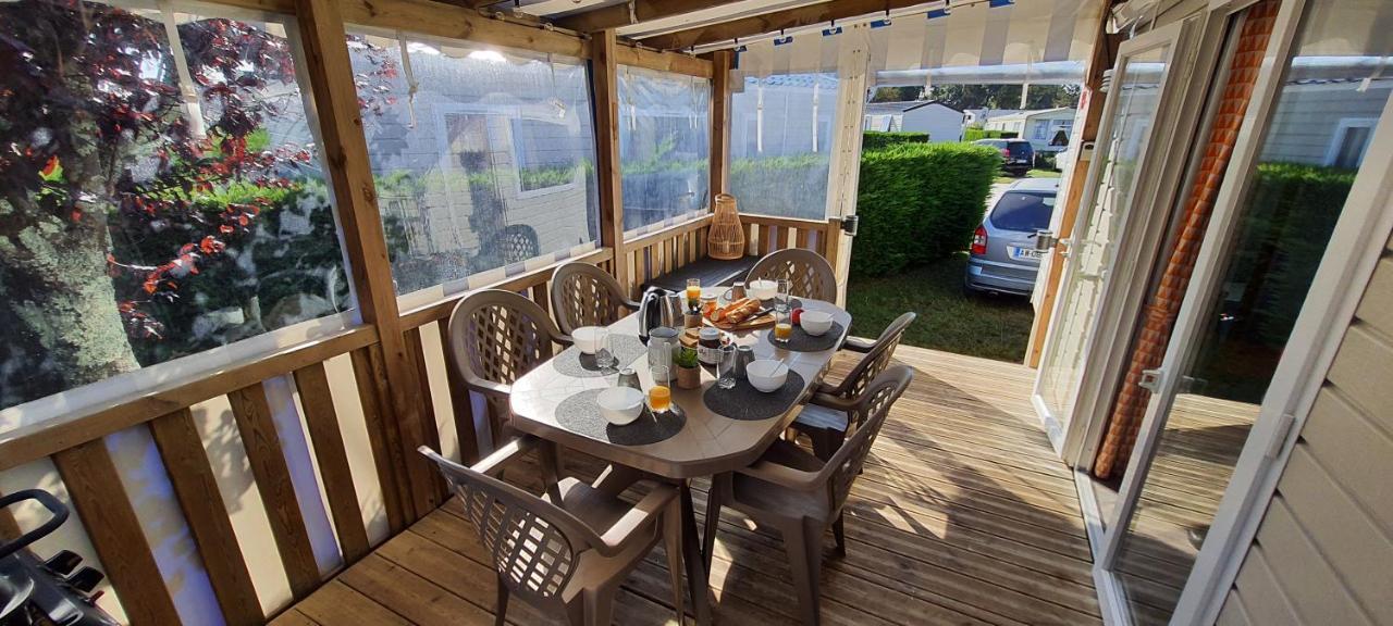 Mobilhome 2Ch Climatise-Terrasse Fermee-4 Velos-Camping 4 Etoiles Les Charmettes لو ماثيز المظهر الخارجي الصورة